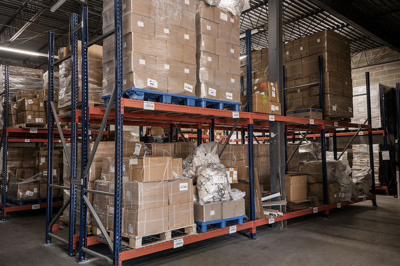 Pallet racking · bulk inbound