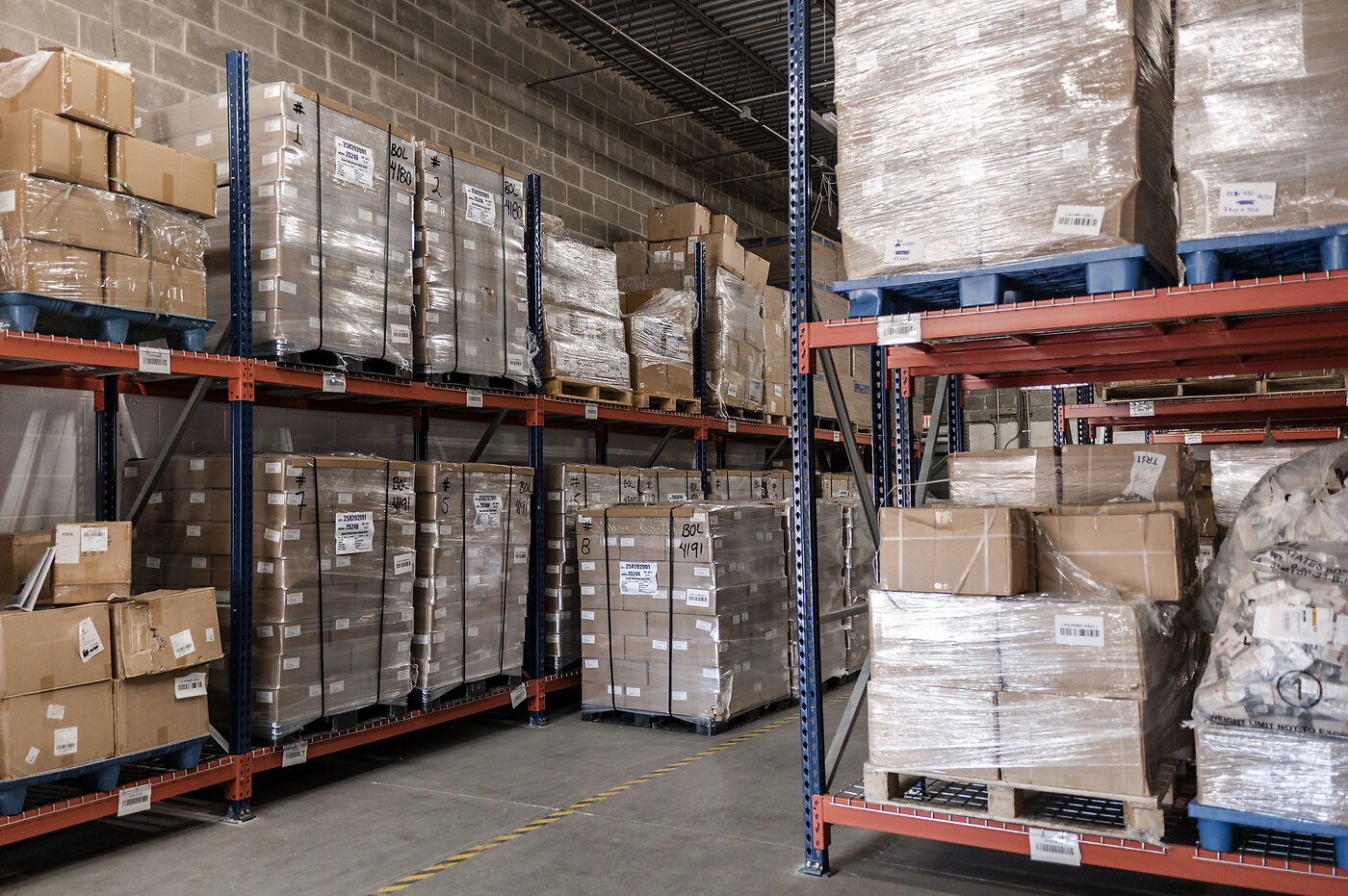 Reserve storage aisles